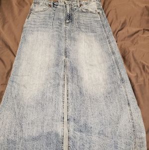 Lucky Brand ankle length jean skirt